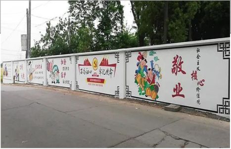 沿河手绘墙画在现实中主要有哪些应用？