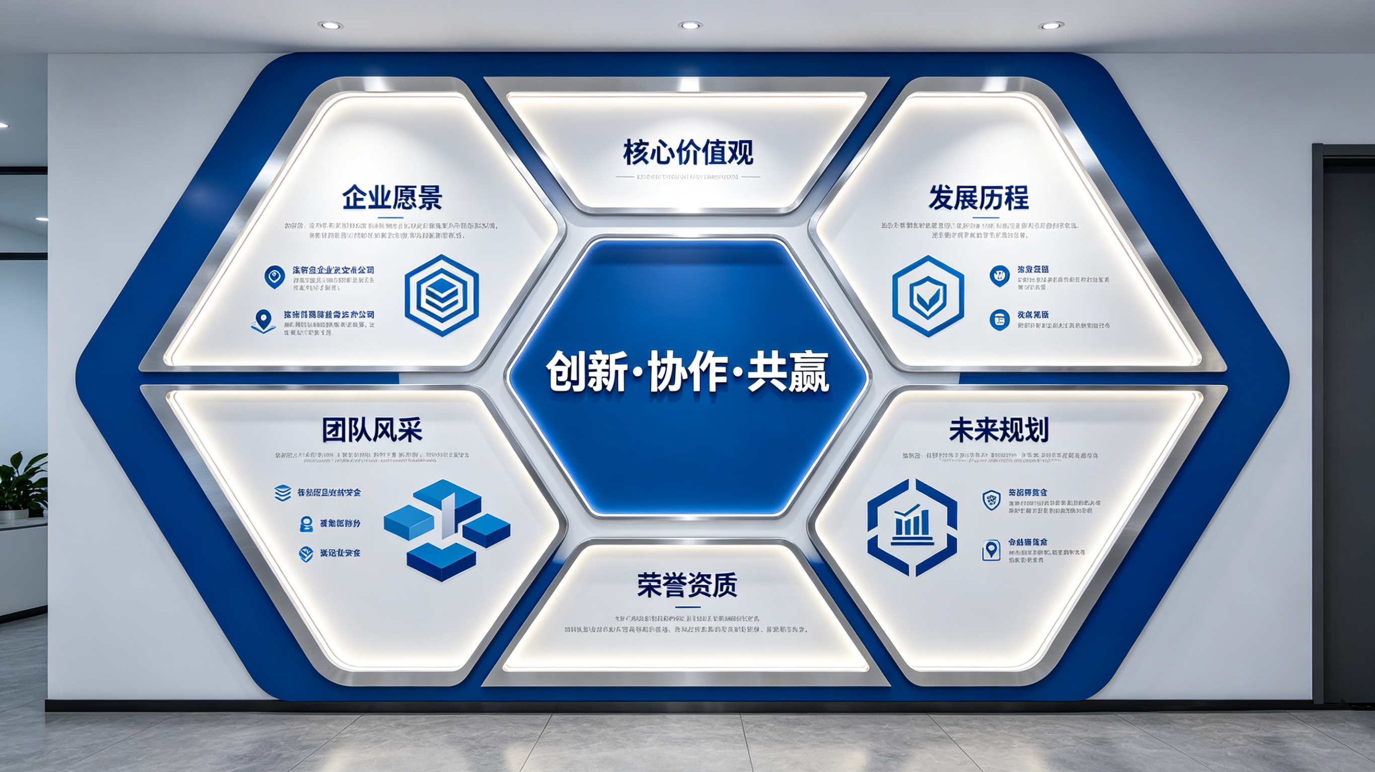 沿河企业文化墙六边形避坑指南（新手常犯5个错误）